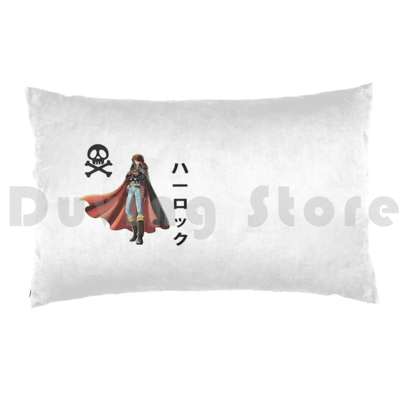 Harlock's Le Albator Pillow Case DIY 50*70 Atlantis Skulls D Arcadia Dark Harlock Kaizoku Privateer Space