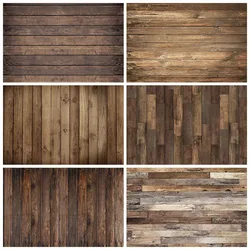 Rubber Brown Wood Floor Texture Backdrop for Photography Baby Shower Birthday Party Wooden Floor Photo Backdrop for Photo Studio