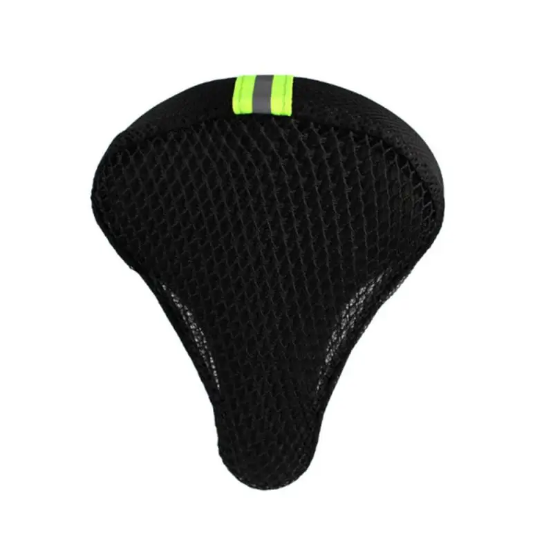 Bicycle Sunscreen Cushion Cover Riding Saddle Cover 3D Cushion Mesh Breathable Thermal Insulation Comfortable Night Reflection