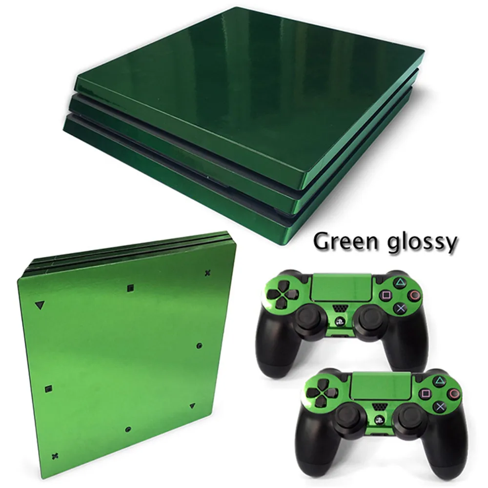Gold red grey Green glossy Custom design decal for ps4 pro vinyl decal skin sticker
