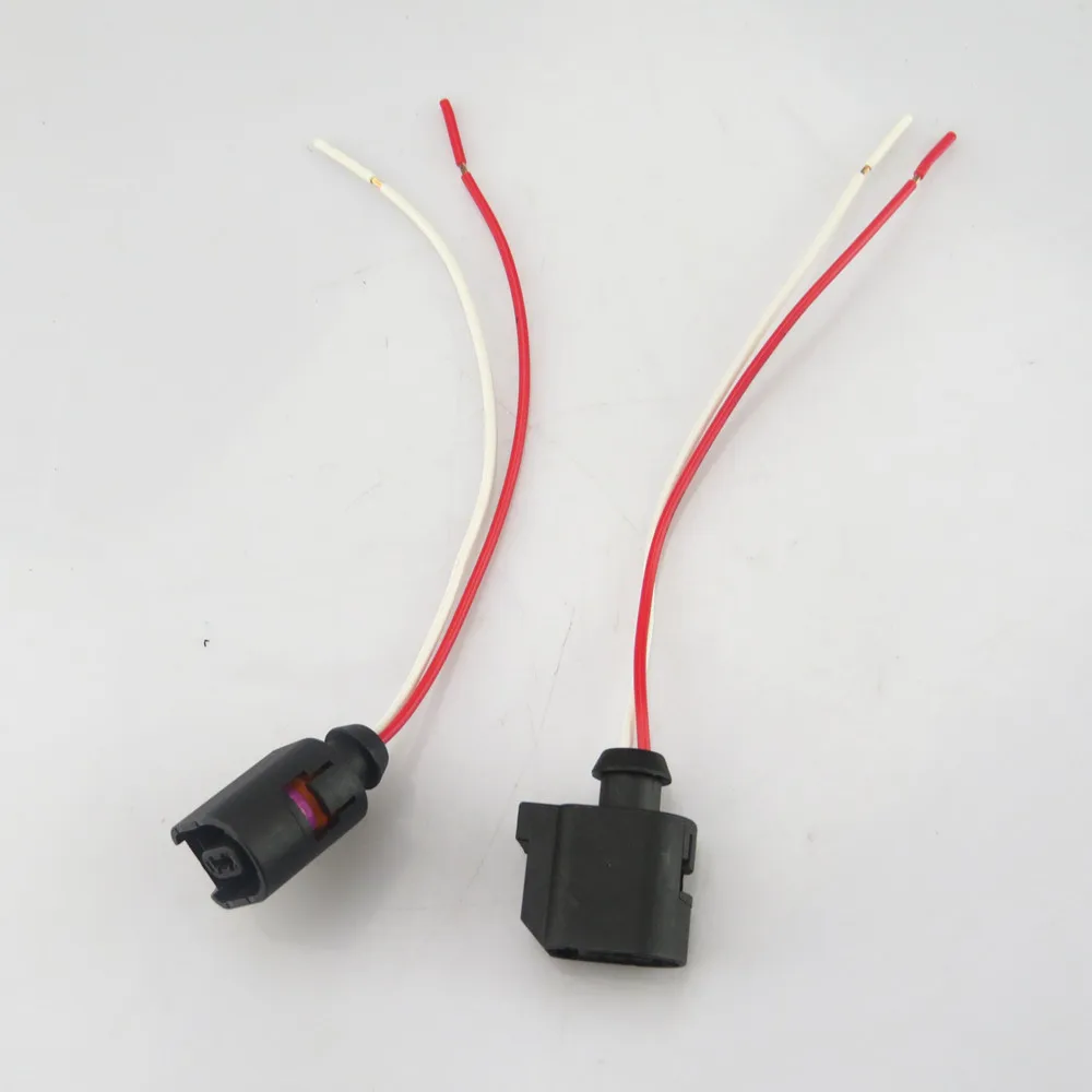 Fhawkeyeq-cabo de tomada com sensor abs, 2 peças, 2 pinos, para vw touran, polo, passat, b7, tiguan, golf, mk6, mk7, a4, q3, superb, yeti, octavia 6e0973702