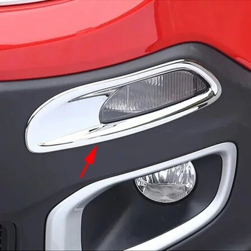 For Jeep Renegade 2015-2018 Chrome Front Bumper Turn Light Direction Indicator Lamp Cover