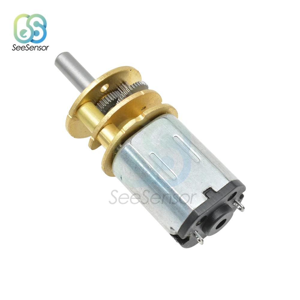 DC 3V 6V 12V N20 GA13-N20 Mini Micro Metal Gear Motor DC Motor with Gearwheel 15/30/50/60/100/150/200/300/400/600/1000RPM