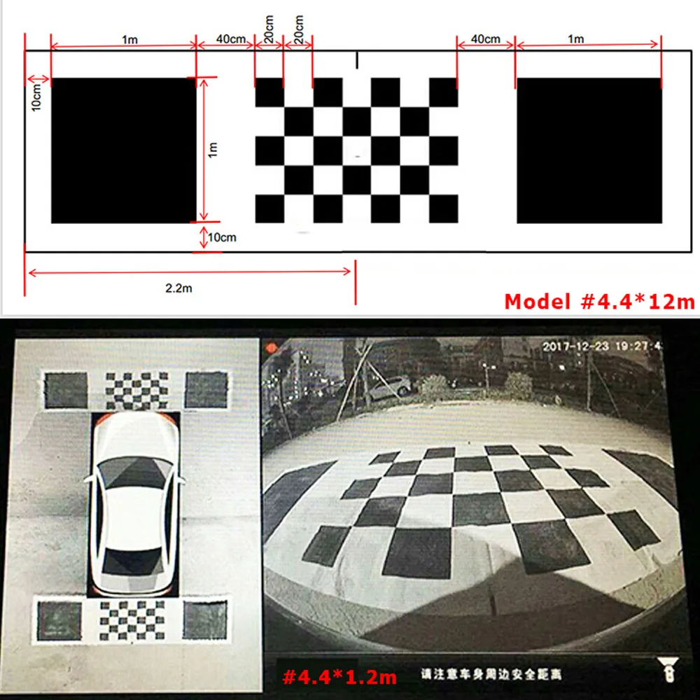 

For 360 Degree Surround 3D Calibration Cloth 2D Bird View System Debugging Clothes Special