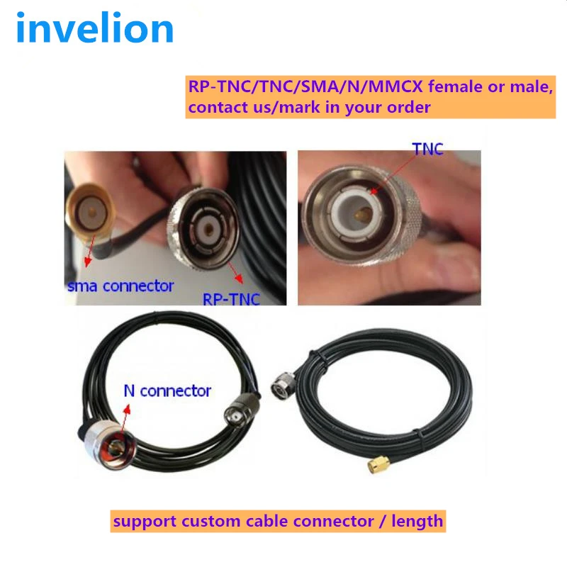 

10M cable connect to 12dbi/9dbi long range uhf rfid Antenna with TNC/N/RP-TNC/SMA connector