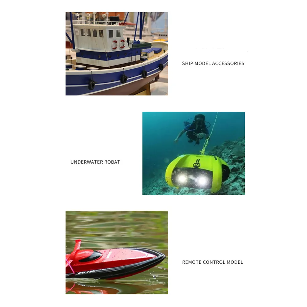 12-24V Brushless Motor Propeller Underwater Thruster 3-Blades Propeller Ship Model Kits