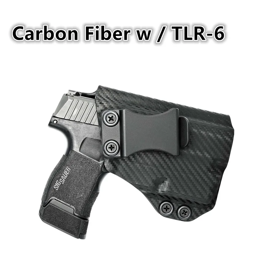 Carbon fiber kydex IWB Holster For Sig P365 SAS Red Aiming Foxtrot Lima Laser TLR 6 Flashlight 100 Lumen Mount Inside Clip Case