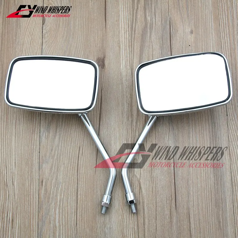 2X10mm Rearview Side View Mirrors For Suzuki VL125 VL250 skywave AN250 AN400 Burgman For Honda CA250 Steed Magna 250 400 750