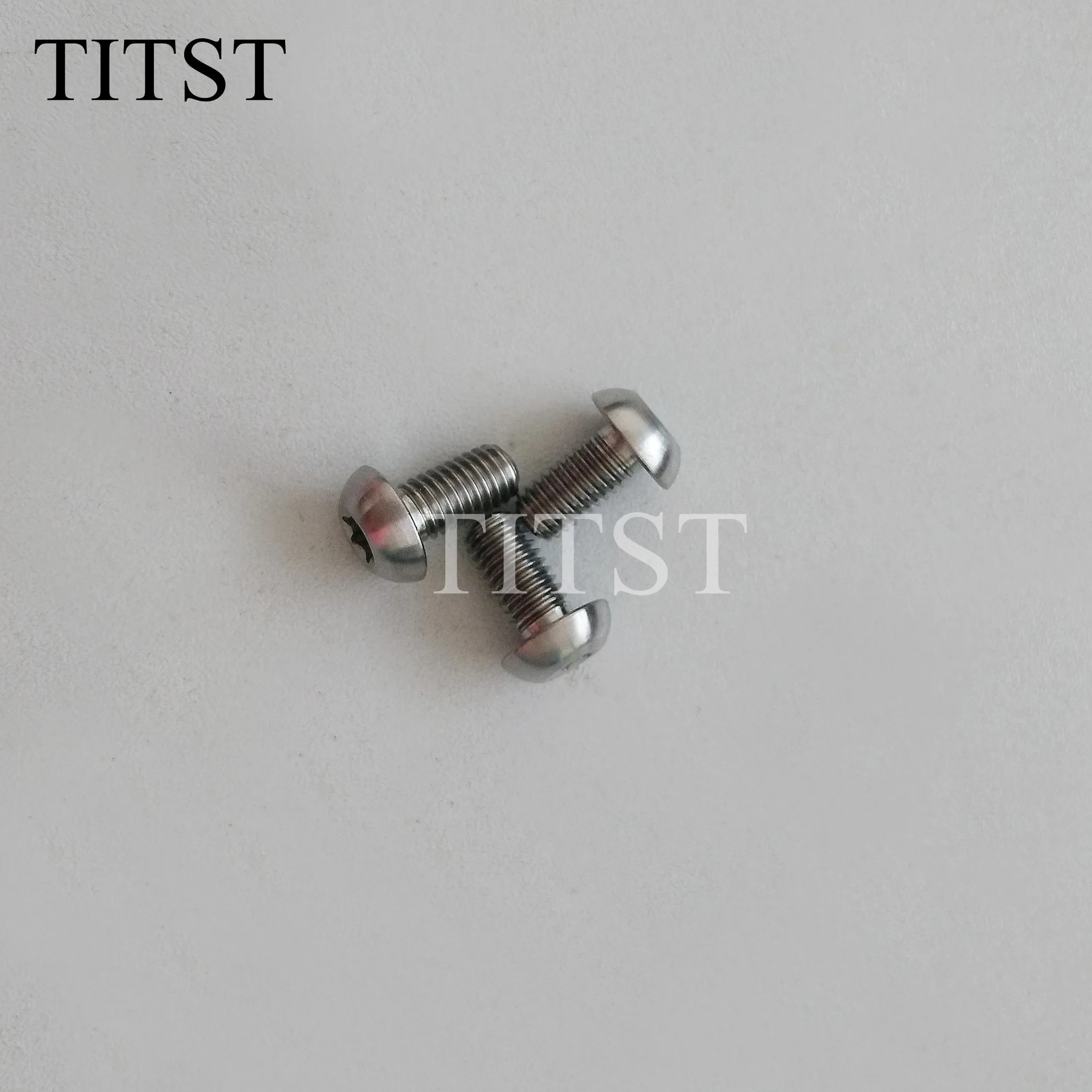 TITST 12pcs M5x10mm Disk Brake Rotor Bolts Titanium color MTB Bike T25 Torx Wrench Mountain Bicycle Bolts  ( one lot = 12pcs )