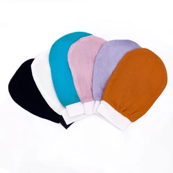 1Pc gloves medium sand single layer double-sided massage bath towel back rub bath exfoliation