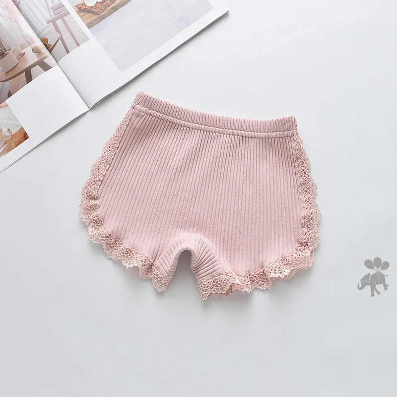 Summer Girls Shorts Top Quality Cotton Lace Safety Panties Baby Girl Clothes Children Pants For 3-11Years Kids Short Underwear