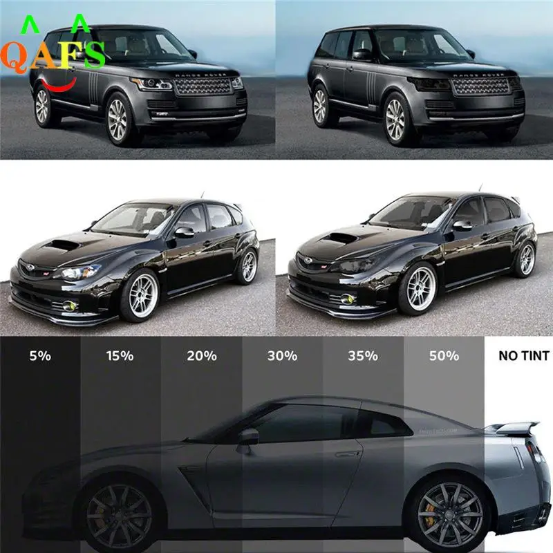 Window Tint Film Glass Sticker Shade 5%-50% VLT for Car UV Foils Sticker Films