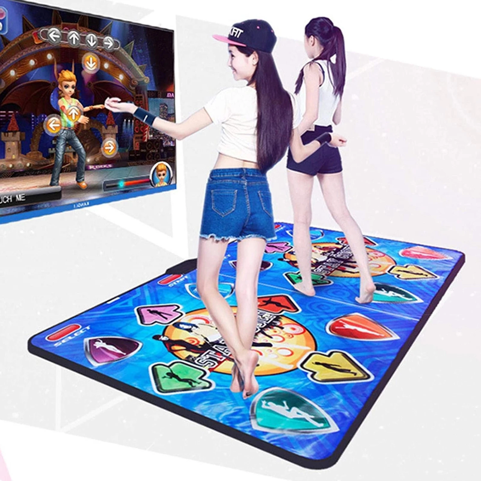 Hot Sale New Non-Slip Dance Pads mats for PC TV Dance Gaming Yoga Mats Fit ,super dancer on computer,PK on the Double Dance pads