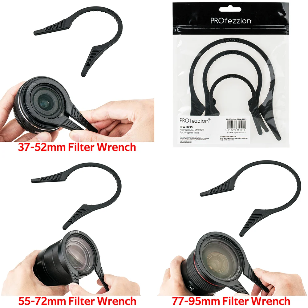 Universal Lens Filter Wrench Camera Filter Key Remove Tools 55 67 77 mm CPL UV ND Photography Accessories for Canon Nikon Sony