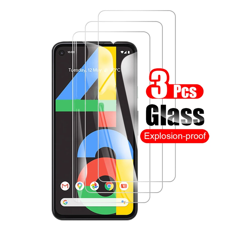 3Pcs For Google Pixel 4A Tempered Glass Screen Protector Protective Film For Google Pixel 4A 4G Pixel4A 5G Glass 9H 0.26mm