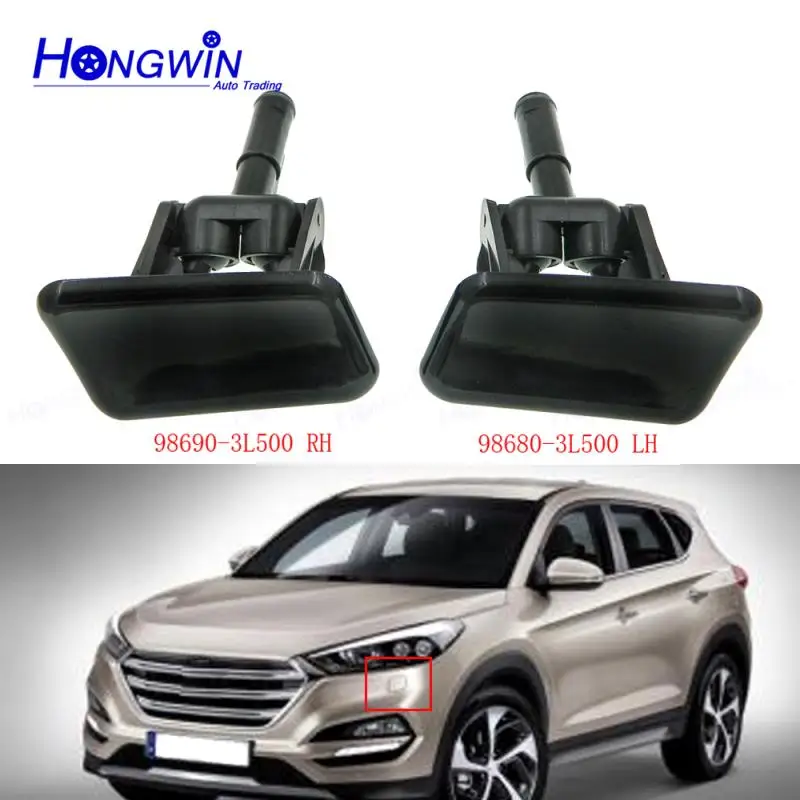 Front Bumper Headlight Washer Lift Cylinder Spray Nozzle Jet Cover Cap For Hyundai Kia Azera 2010 2011 98680-3L500 98690-3L500