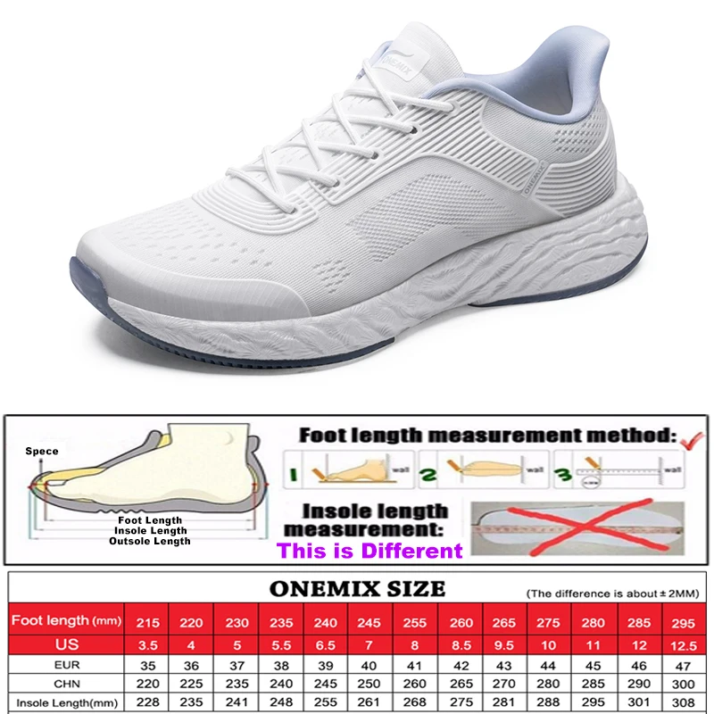 ONEMIX Fashion Unisex Sneakers for Men Summer Breathable Mesh Male Comfortable Light Soft Outdoor Tennis Men\'s Athletic Shoes