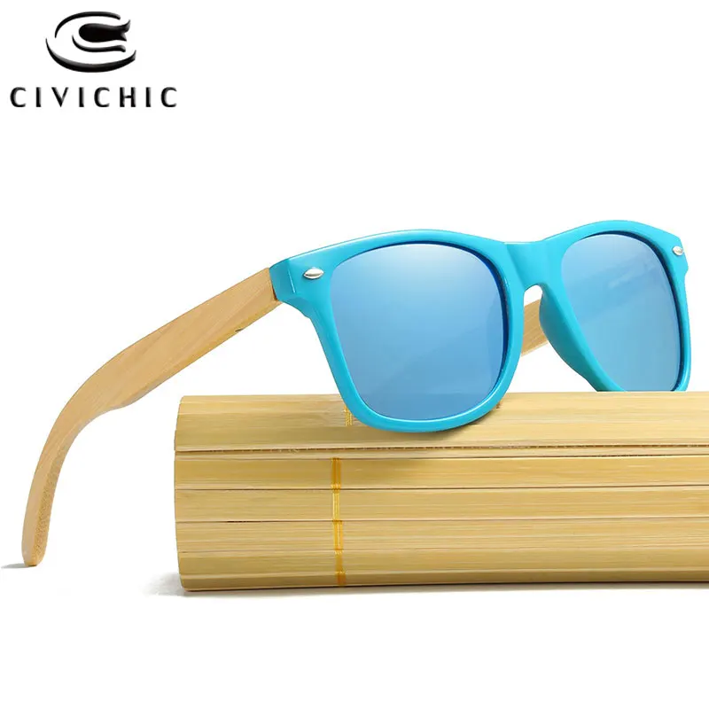 

Chic Wood Sunglasses Women Polarized Glasses Men Mirror Coating Driving Eyeglass Hipster Oculos Bamboo Gafas De Sol Mujer KD020