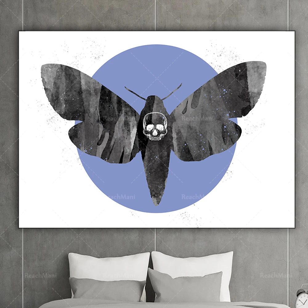 Hawk Moth Printed Entomology Insect Wall Art Witch Gift Decoration Poster