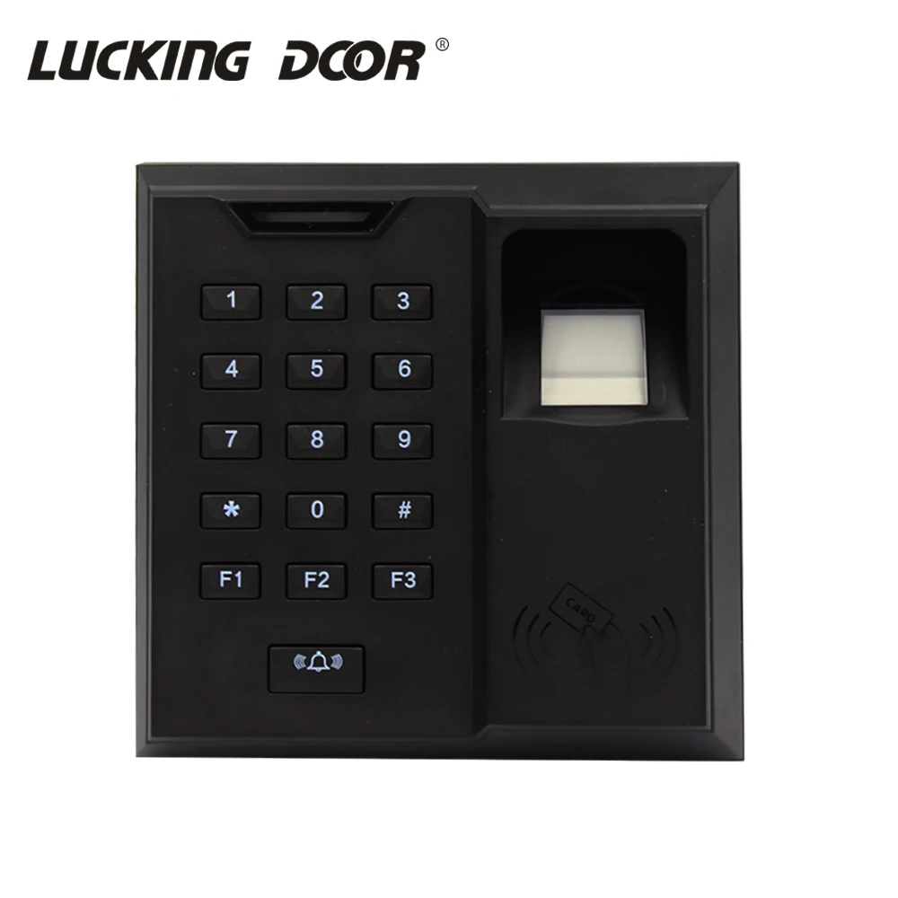 Keypad fingerprint 125Khz RFID Access Control Time attendance password lock fingerprint lock integrated machine key 500 user