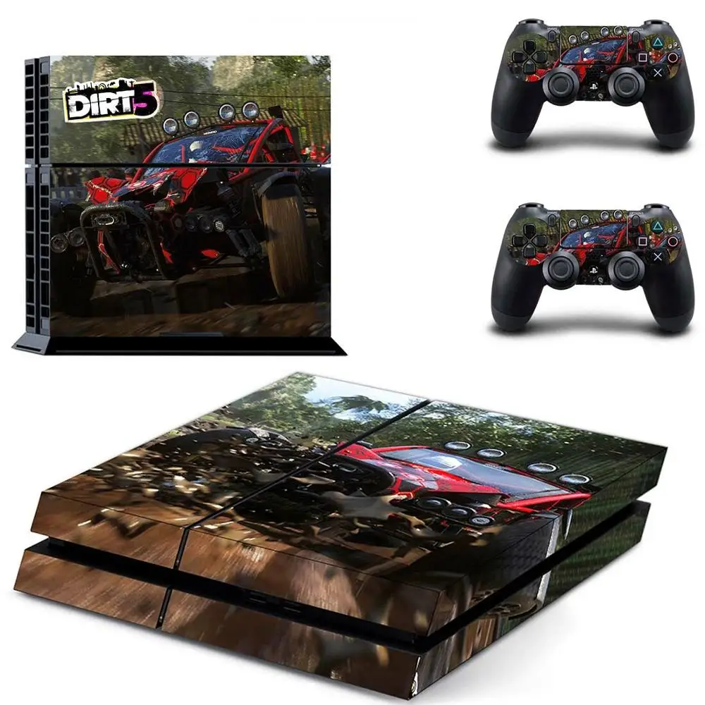 Game Dirt 5 PS4 Stickers Play station 4 Skin PS 4 Sticker Decals Cover For PlayStation 4 PS4 Console & Controller Skins Vinyl