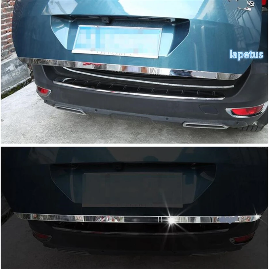 Stainless Steel Rear Hatch Trunk Door Lid Tailgate Body Molding For Peugeot 5008 2017 2018 2019 Accessories