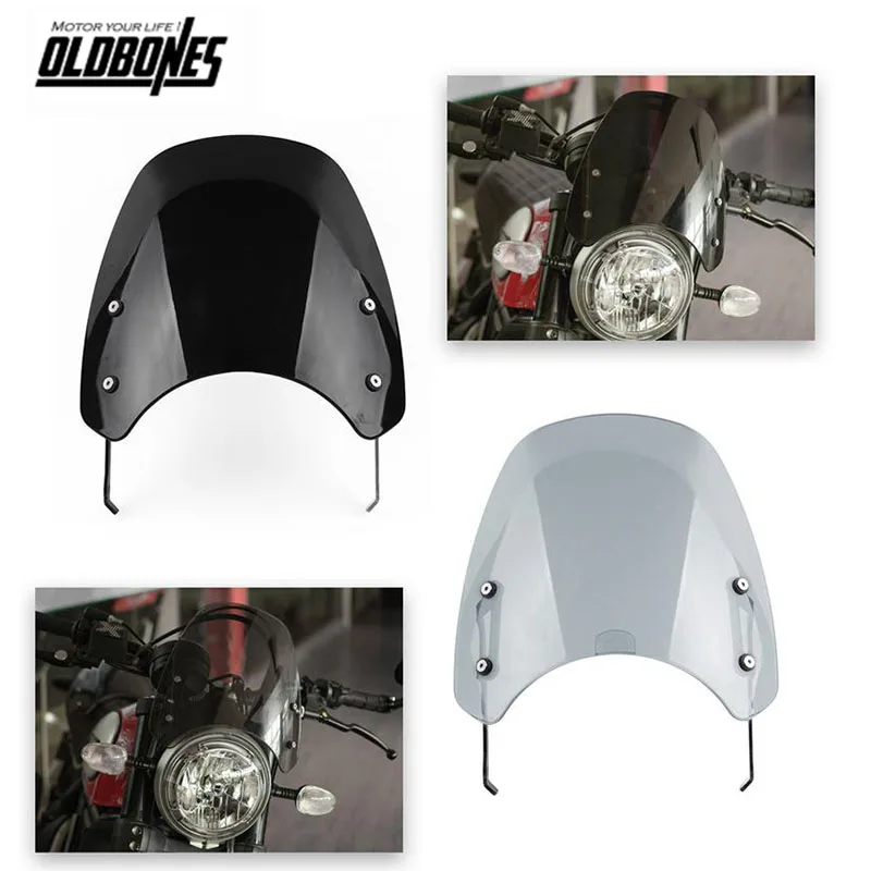 Motorcycle Windscreen Air Deflector Windshield Wind Muff Protection With bracket For Yamaha XSR900 XSR 900 2016 2017 2018