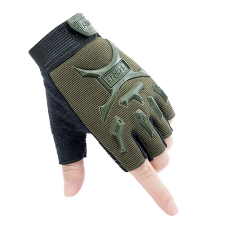 Kids Tactical Fingerless Gloves for 4-14 Years Old Military Armed Anti-Skid Sport Outdoor Half Finger Children Boys Girls Gloves