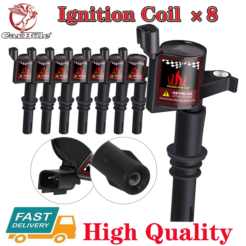 8 sztuk cewki zapłonowe Pack dla Ford F150 F250 F550 2004 2005 2006 2007 2008 5.4L V8 6.8L V10 wysokiej jakości nowy DG511 cewka zapłonowa