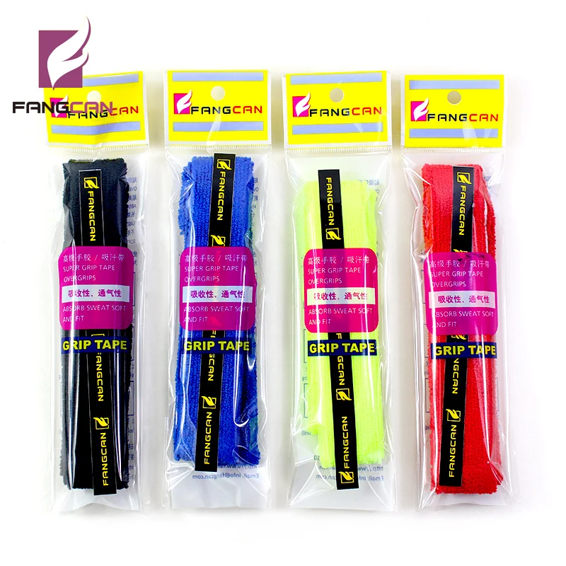 FANGCAN 3 Buah 10M Penyerap Tenis Raket Handuk Grip Badminton Padel Berliku Pita Penahan Keringat Overgrip