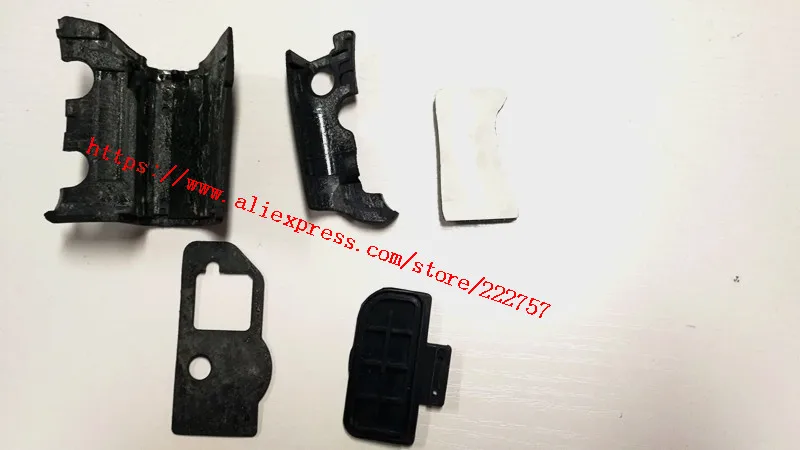 Copia nueva para Nikon D300s D300, cuerpo de goma (frontal + trasero + lateral + inferior + USB), carcasa antideslizante de repuesto para cámara