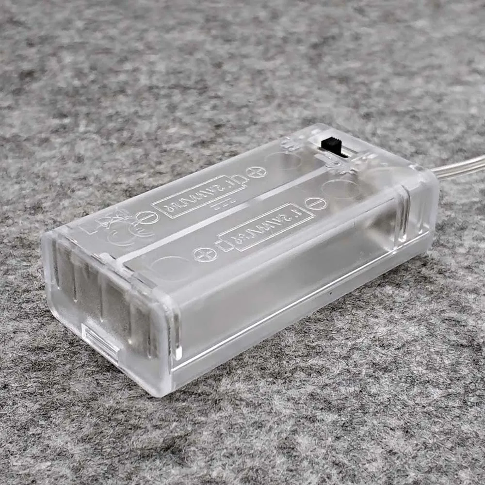 Transparent 2 3 Slot for AA Battery 2X 3X Storage Box Batteries Container Battery Box Battery Holder Battery Storage Boxes