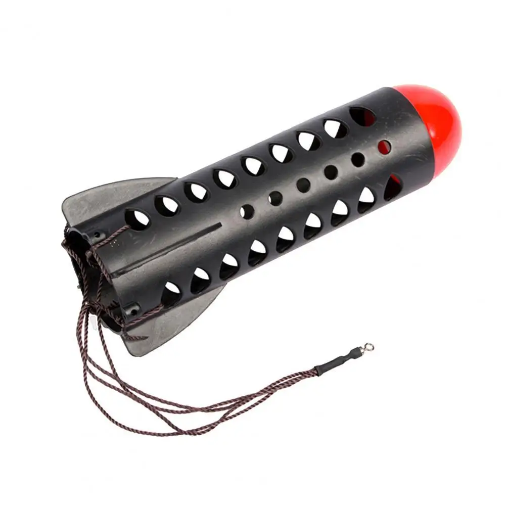 50% Hot Sale Lure Feeder Float Thrower Attractive PE Large Volume Rocket Bait Cage Container for Fishing Lover