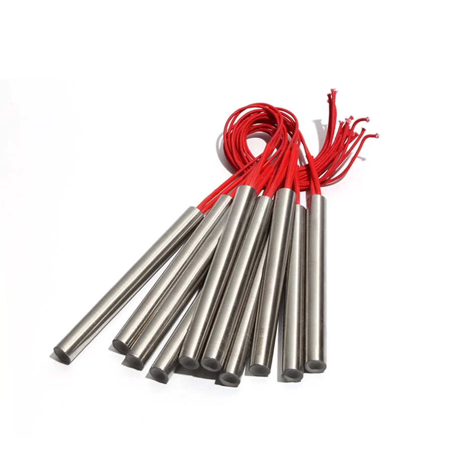 5PCS 20mm 165~185mm 201SUS Tubular Cartridge Heater 110/220/380V Electric Heating Pipe 820/850/870/900/920W Resistance Element