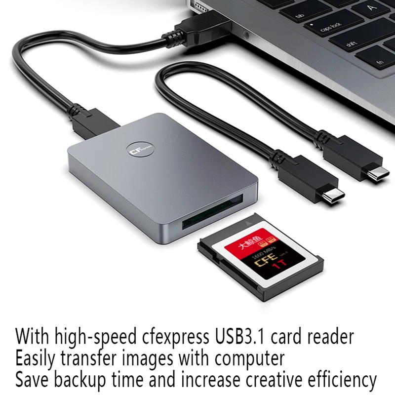 UTHAI C80 2020 하이 엔드 CFexpress 메모리 카드 XQD 카드 512G-1T R5 8K 레코딩 하이 엔드 업그레이드 카드 CFE 카드 리더 Z6 Z7 D6