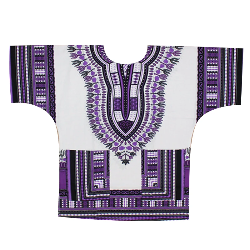 (Fast shipping) New fashion design african traditional printed 100% cotton Dashiki T-shirts for unisex (MADE IN THAILAND)