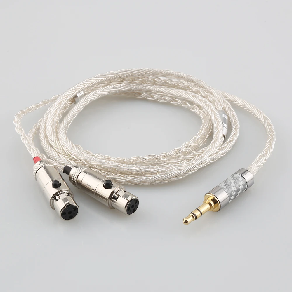 16 Core OCC Silver Plated Headphone Earphone Cable For Audeze LCD-3 LCD-2 LCD-X LCD-XC LCD-4z LCD-MX4 LCD-GX lcd-24