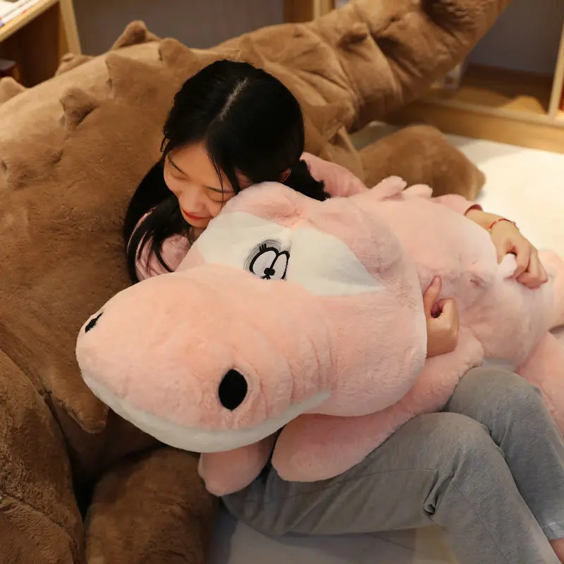 60-150cm Alligator Plush Toys Lifelike Stuffed Animal Soft Plush Crocodile Piushion Filled Pillow Cushion For Girl Kids Gift