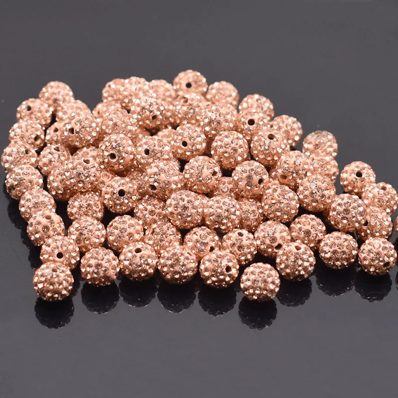 4 5 6 8 10 12mm Mixed Colors Rhinestone Crystal Ball Beads Spacer Beads For Jewelry Making Bracelet DIY Accessories image 3