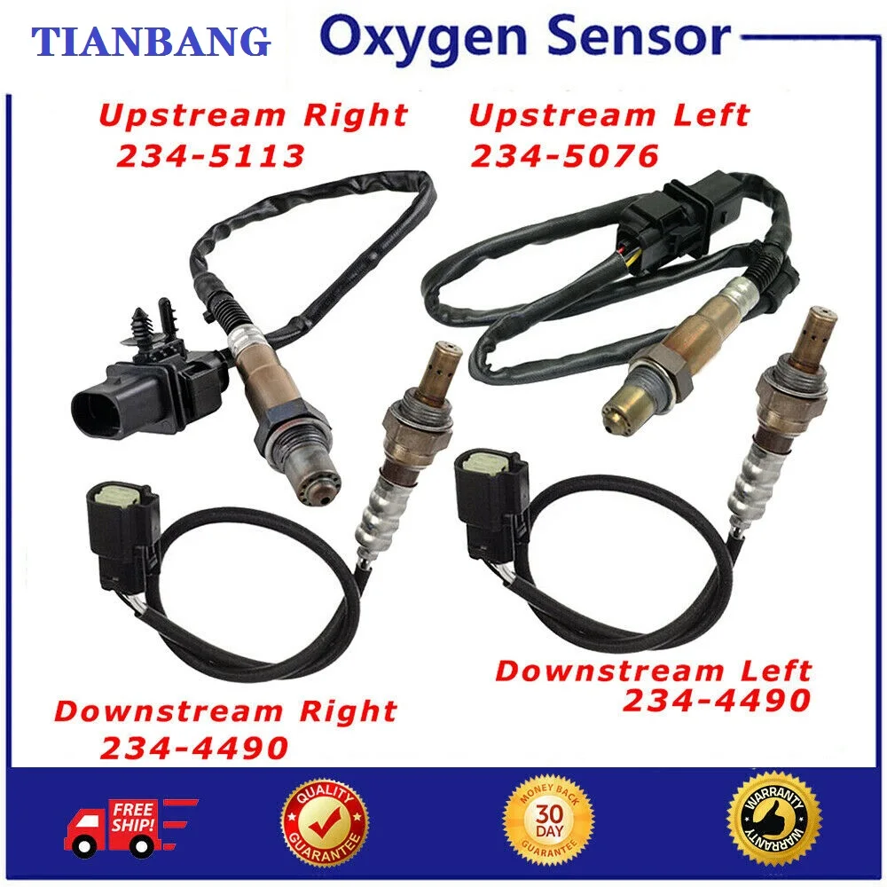 

4pcs Up+Downstream O2 Oxygen Sensor For 2011-2014 Ford F-150 3.5L Turbocharged