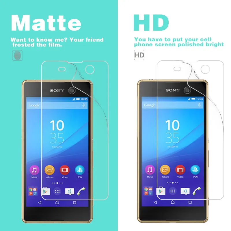 Matte Anti-Glare Film For Sony Acro S LT26W C3 C4 C5 E5 J1 Compact L1 L2 M M2 M4 M5 HD Clear Glossy Film + Cleaning Tools