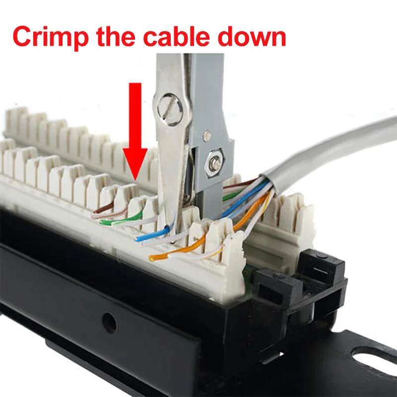 OULLX Wire Stripping Strippe RJ11 RJ45 Telecom Phone Wire Cable Punch Down Network Tool Kit Crimping Tool Krone Lsa-plus KD-1