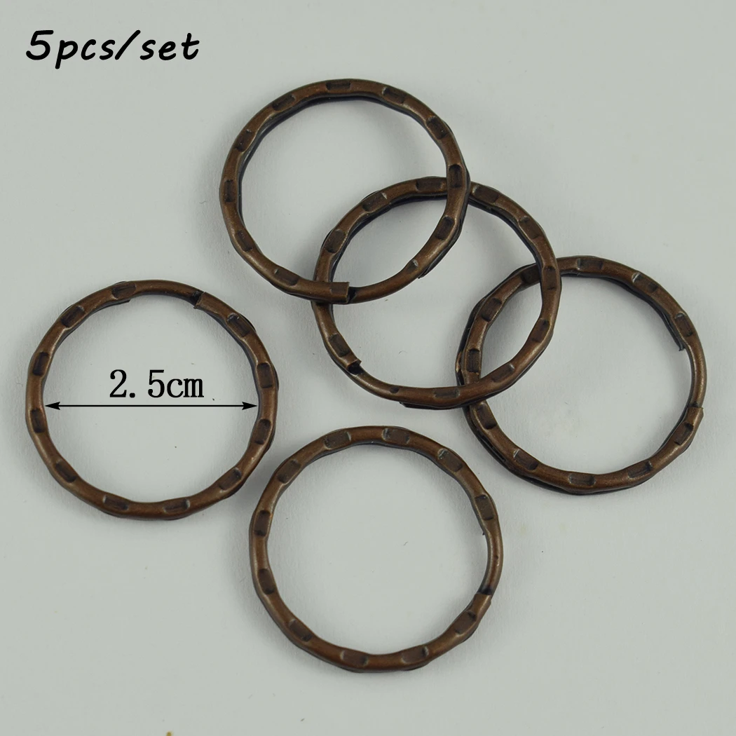 5Pcs/10Pcs Handmade Keychain Accessories Diy Key Ring Whiteboard Base Metal Ring Jewelry Accessories Creative Gifts