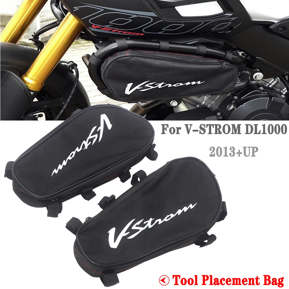 

For SUZUKI V-STROM DL1000 DL 1000 dl1000 2013 onwards Motorcycle Frame Crash Bars Waterproof Bag Repair Tool Placement Bag