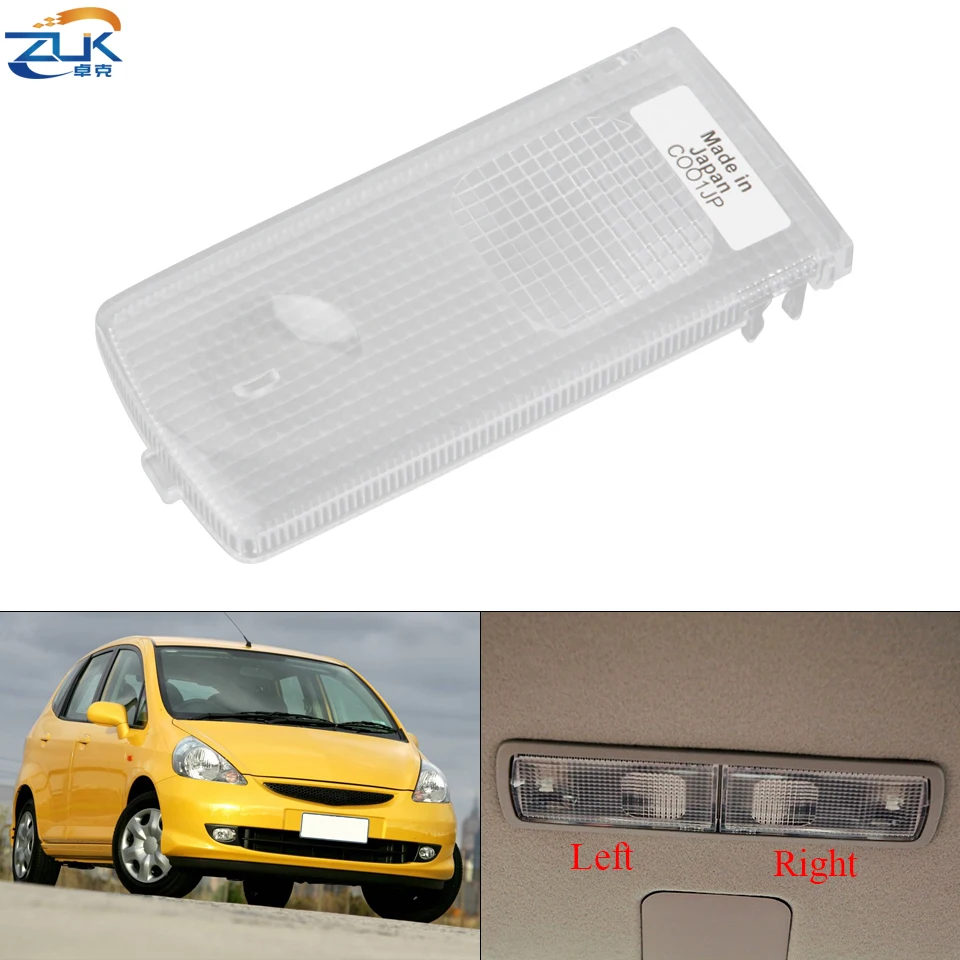 ZUK Car Dome Reading Light Cover Map Lamp Lens Housing Shell For HONDA CIVIC 2001-2004 FIT JAZZ 2003-2008 STREAM 2001-2005 RN3