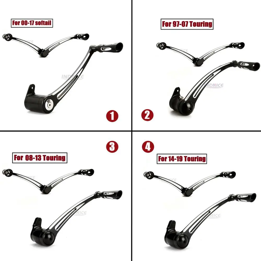 

CNC cut Brake arm shift shifter levers For harley touring softail 97-2019