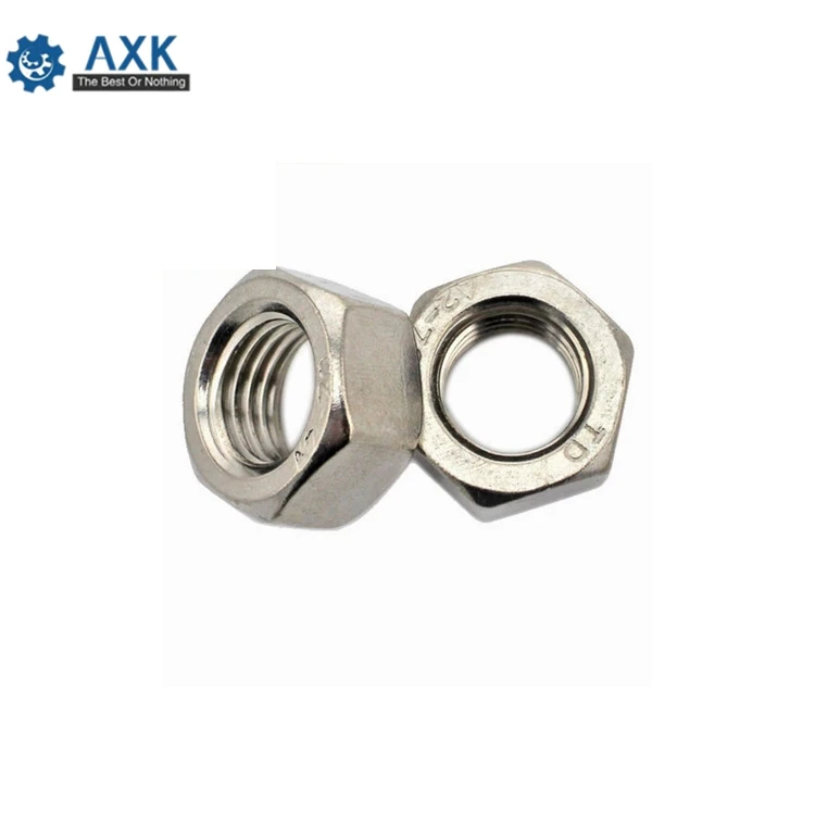 1/50/100pcs A2 304 Stainless Steel Hex Hexagon Nut for M1 M1.2 M1.4 M1.6 M2 M2.5 M3 M4 M5 M6 M8 M10 M12 M16 M20 M24 Screw Bolt