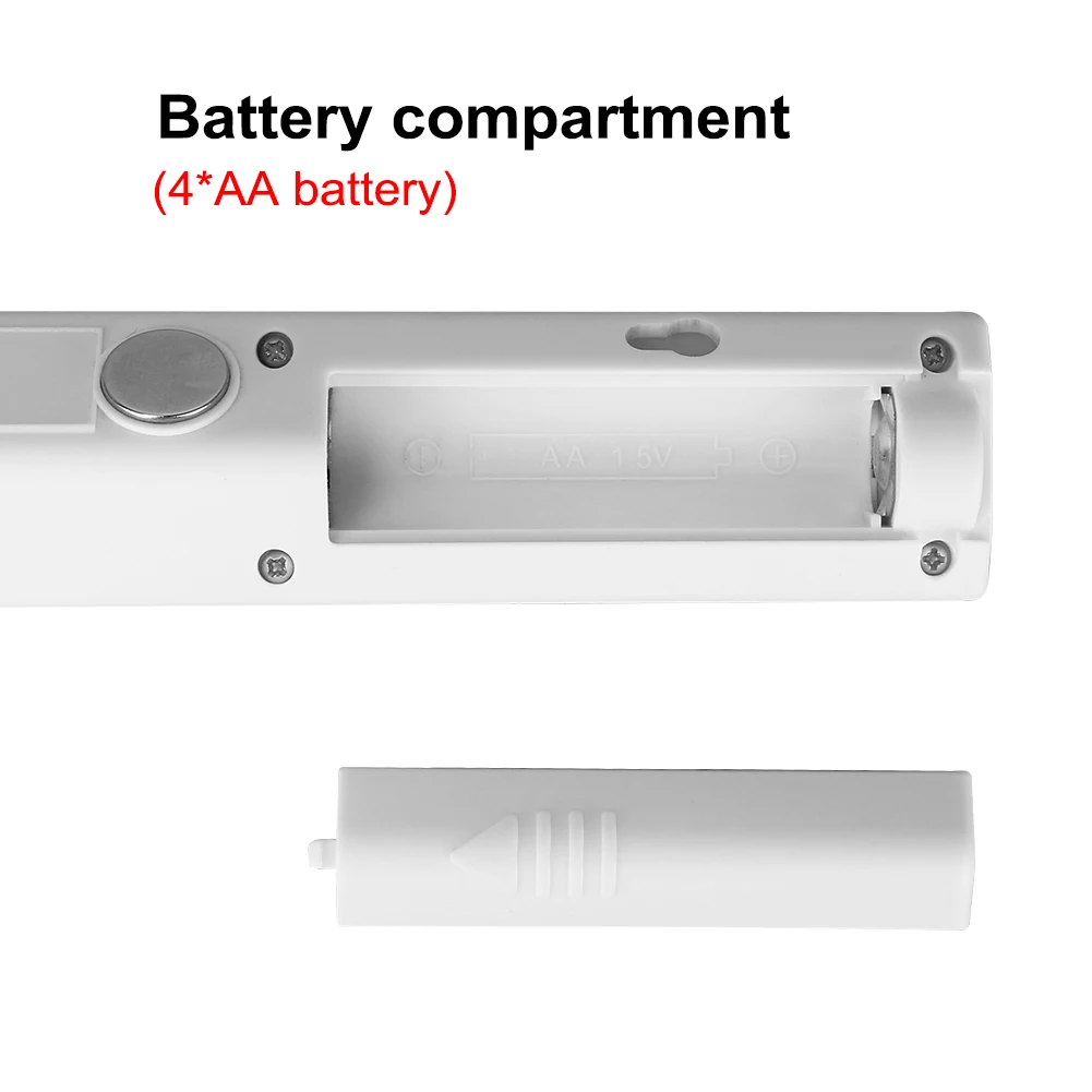 LED PIR محس حركة حجرة خزانة مصباح خزانة الملابس بطارية تعمل مغناطيس قوي عصا-في أي مكان مصباح الذكية لغرفة نوم المطبخ
