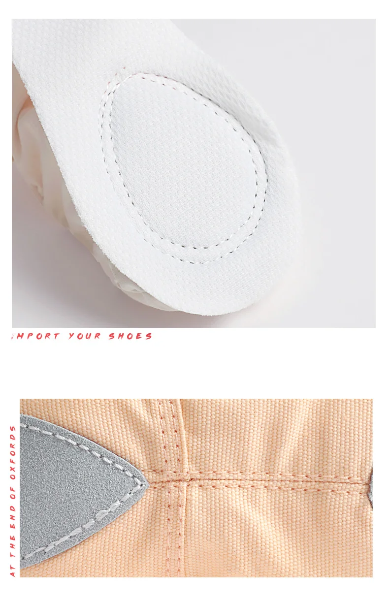 Frauen Ballett Schuhe Leinwand Mädchen Tanz Hausschuhe Split Sohle Gymnastik Yoga Tanzen Schuhe Kinder Erwachsene Ballerina Schuhe – Detail 14