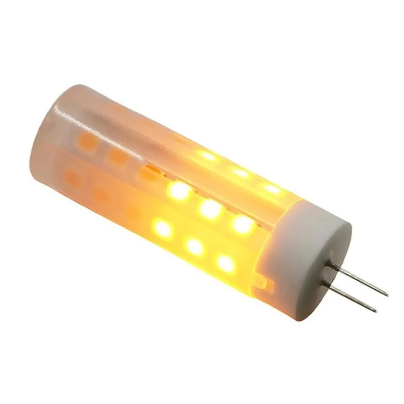 Torch Light LED Fire Flame Bulb G4 Flickering Flame Effect Corn light DC 2W Emulation Fire Flicker Burning Decoration lamp Corn